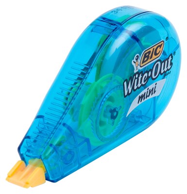 BIC Wite-Out Mini Correction Tape, White, 3/Pack (WOTMP31-WHI)