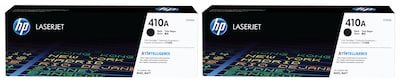 HP 410A Black, Standard Yield Toner Cartridges, 2/Pack