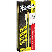 Sharpie Peel-Off China Marker, Black, Dozen (02089)