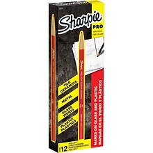 Sharpie Peel-Off China Marker, Red, Dozen (02059)