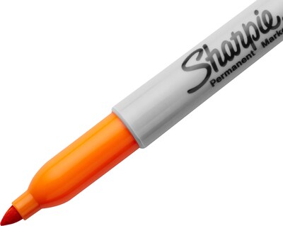 Sharpie Neon Permanent Marker, Fine Tip, Neon Orange (1860446)