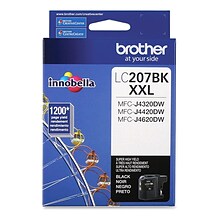 Brother LC207BK Black Extra High Yield Ink   Cartridge