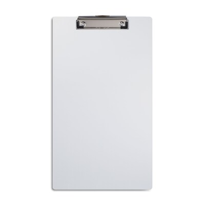 Staples Aluminum Clipboard, 9x15.5, Legal Size, Silver (28524)