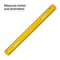 Staples 12 Plastic Ruler, Assorted Colors (51884)