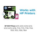 HP 64XL Tri-Color High Yield Ink Cartridge   (N9J91AN#140)