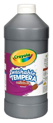 Crayola Artista Ii Liquid Tempera Paint Black 32 Oz. [Pack Of 3] (3PK-54-3132-051)