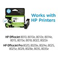 HP 910XL Black High Yield Ink Cartridge (3YL65AN#140), print up to 825 pages