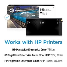 HP 982X Black High Yield Ink Cartridge, Prints Up to 20,000 Pages (T0B30A)