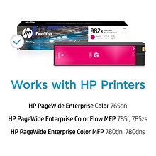HP 982X Magenta High Yield Ink Cartridge, Prints Up to 16,000 Pages (T0B28A)