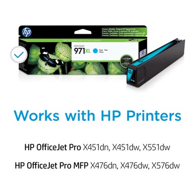 HP 971XL Cyan High Yield Ink Cartridge (CN626AM)