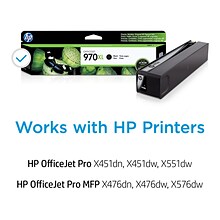 HP 970XL Black High Yield Ink Cartridge   (CN625AM)