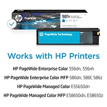 HP 981Y Cyan Extra High Yield Ink Cartridge (L0R13A)