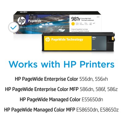 HP 981Y Yellow Extra High Yield Ink Cartridge (L0R15A)