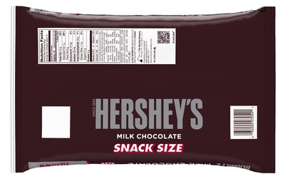 HERSHEYS Snack Size Milk Chocolate Bars, 19.8 oz
