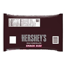 HERSHEYS Snack Size Milk Chocolate Bars, 19.8 oz