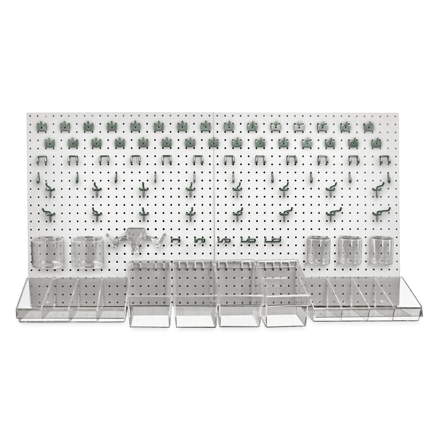 Azar 24 x 48-inch White Pegboard Organizer Kit, Each (900988-WHT)