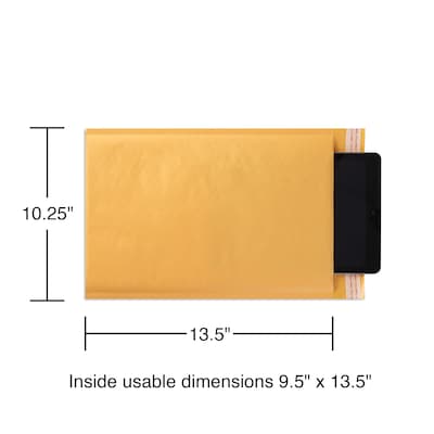 10.25" x 13.5" Self-Sealing Bubble Mailer, #4, 25/Carton (ST56648B)