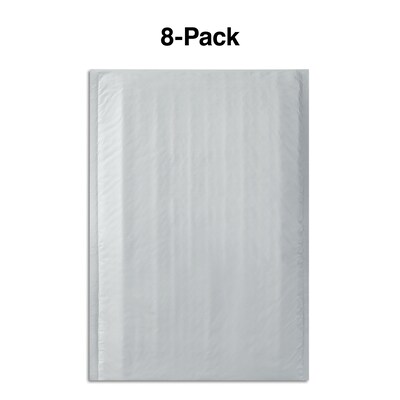 Quill Brand® #0 Peel & Seal Bubble Mailer, 6" x 9", White, 8/Pack (51625-CC)