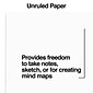 Staples Notepads, 5" x 8", Unruled, White, 100 Sheets/Pad, Dozen Pads/Pack (ST57329)