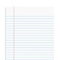 Staples® Glue-Top Notepads, 5" x 8", Narrow Ruled, White, 50 Sheets/Pad, Dozen Pads/Pack (ST57330)