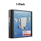 Staples® Better 2" 3 Ring View Binder with D-Rings, Black (24067)