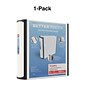 Staples® Better 3" 3 Ring View Binder with D-Rings, White (15125-CC)