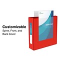 Staples® Heavy Duty 4 3 Ring View Binder with D-Rings, Red (ST56299-CC)