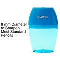 Staples® Manual Pencil Sharpener, Assorted Colors (10896-CC)