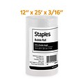 Staples® 3/16 Bubble Roll, 12x25, Roll (27161)