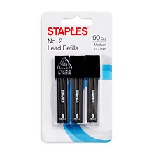 Staples® Lead Refill, 0.7mm, 30/Leads, 3/Pack (10406-CC)