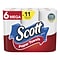 Scott Choose-A-Sheet Kitchen Roll Paper Towels, 1-ply, 102 Sheets/Roll, 6 Mega Rolls/Pack (16447/554