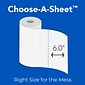 Scott Choose-A-Sheet Kitchen Roll Paper Towels, 1-ply, 102 Sheets/Roll, 12 Mega Rolls/Pack (38869/55416)