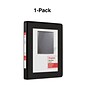 Staples® Standard 5-x 8-Mini View Binder with Round Rings, Black, 90 Sheet Capacity, 1/2" Ring