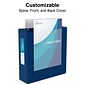Staples® Standard 1" 3 Ring View Binder with D-Rings, Blue (26433-CC)