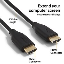 NXT Technologies™ NX29738 4 HDMI 4K Audio/Video Cable, Black