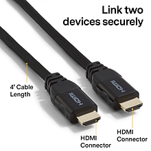 NXT Technologies™ NX46719 4 HDMI Cable, Black