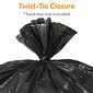 Coastwide Professional™ AccuFit 23 Gallon Industrial Trash Bag, 28" x 45", Low Density, 0.9 mil, Black, 8 Rolls (CW22932)