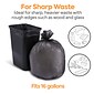 Coastwide Professional™ 12-16 Gallon Industrial Trash Bag, 24" x 32", Low Density, 0.35 mil, Black, 1000 Bags/Box  (CW19245)