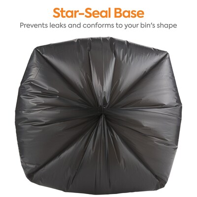 Coastwide Professional™ 40-45 Gallon Industrial Trash Bag, 40" x 48", Low Density, 1.5 mil, Black, 50 Bags/Box (CW19242)