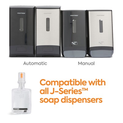 Coastwide Professional™ J-Series Foam Hand Soap, Fragrance-Free, 1200 mL, 2/Carton (CWJSR-FRG)