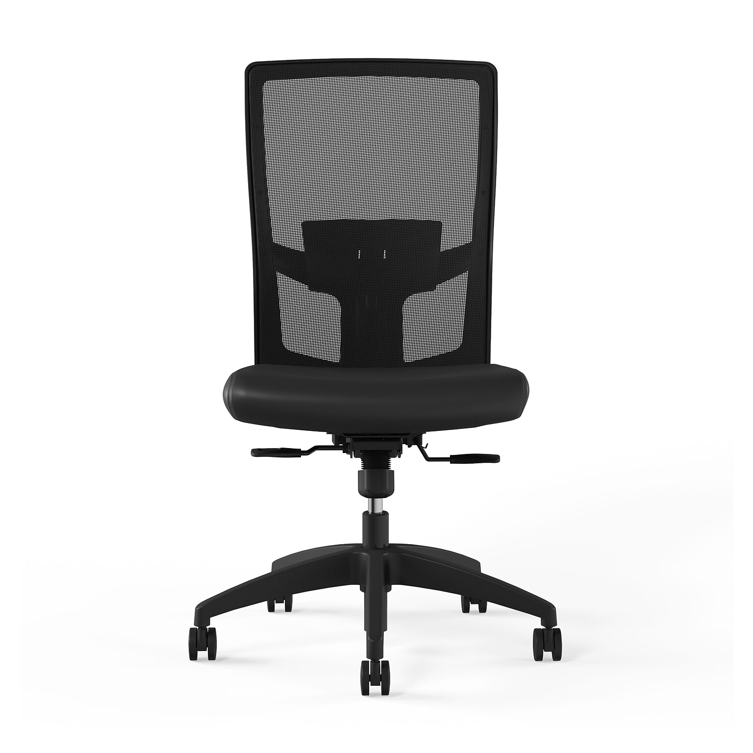Union & Scale™ Workplace2.0™ 500 Series Armless Vinyl Task Chair, Black 52266)