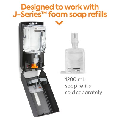 Coastwide Professional™ J-Series Wall Mounted Hand Soap Dispenser, Black (CWJMS-B-CC)