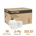 Coastwide Professional™ J-Series 2-Ply Small Core Bath Tissue, White, 1000 Sheets/Roll, 36 Rolls/Car