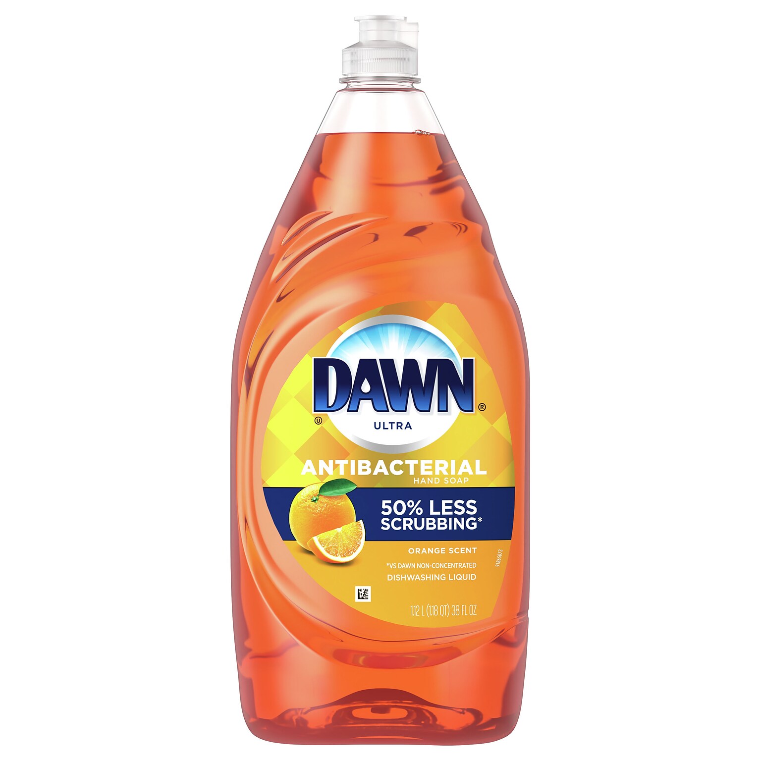 Dawn Ultra Antibacterial Liquid Dish Soap, Orange, 38 oz. (00179/91092)