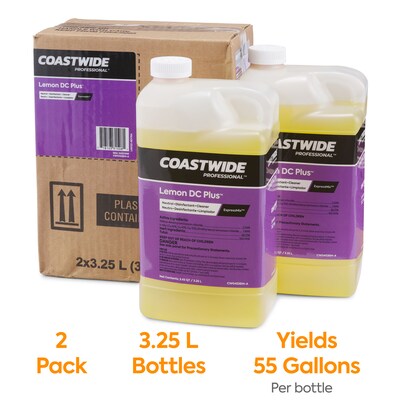 Coastwide Professional™ Disinfectant Lemon DC Plus Concentrate for ExpressMix, 3.25L, 2/Pack
