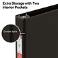 Staples® Standard 1" 3 Ring Non View Binder with D-Rings, Black (26410-CC)