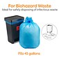 Coastwide Professional™ 40-45 Gallon Biohazard Bag, Low Density, 1.3 mil, Blue, 150 Bags/Box (CW50712)