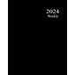 2024 Medical Arts Press® 8 1/2" x 11" Weekly Appointment Log, Black (311624)