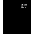 2024 Medical Arts Press® 8 1/2 x 11 4 Column Daily Appointment Log, Black (3111524)