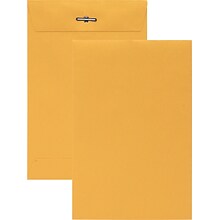 Quill Brand® Clasp Catalog Envelope, 6 x 9, Kraft, 100/Box (7CL6928)